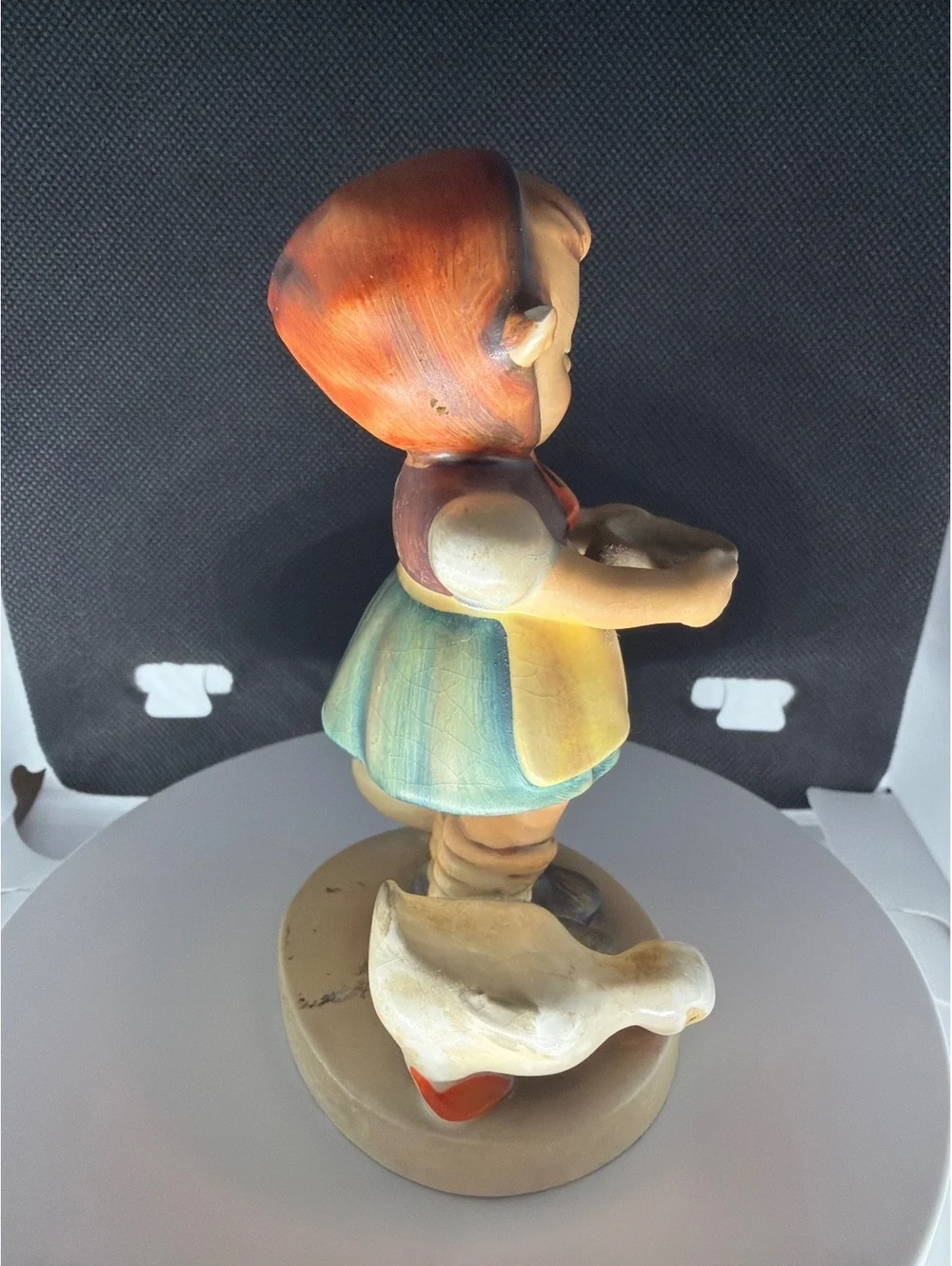 Vintage Hummel Goebel Figurine Girl Feeding Ducks 1950s Porcelain Germany